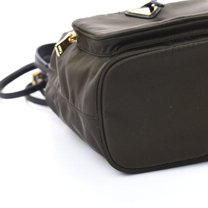 Prada Saffiano Tessuto Nylon Mini Bucket Crossbody Bag Mimetico 8 of 10