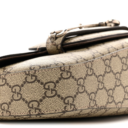 Gucci Monogram Small Horsebit 1955 Asymmetric Shoulder Bag 9 of 10