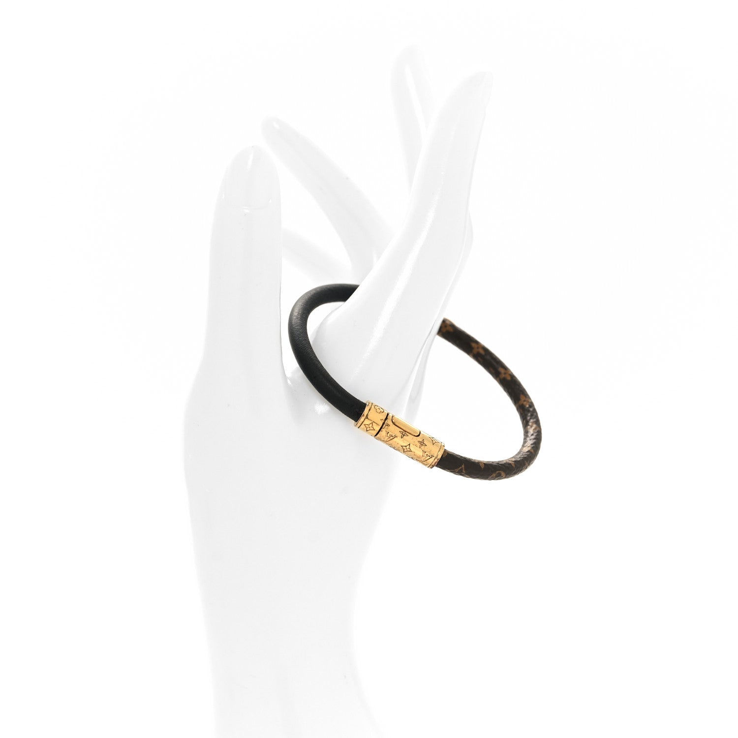 Louis Vuitton Monogram Daily Confidential Bracelet Black 2 of 5