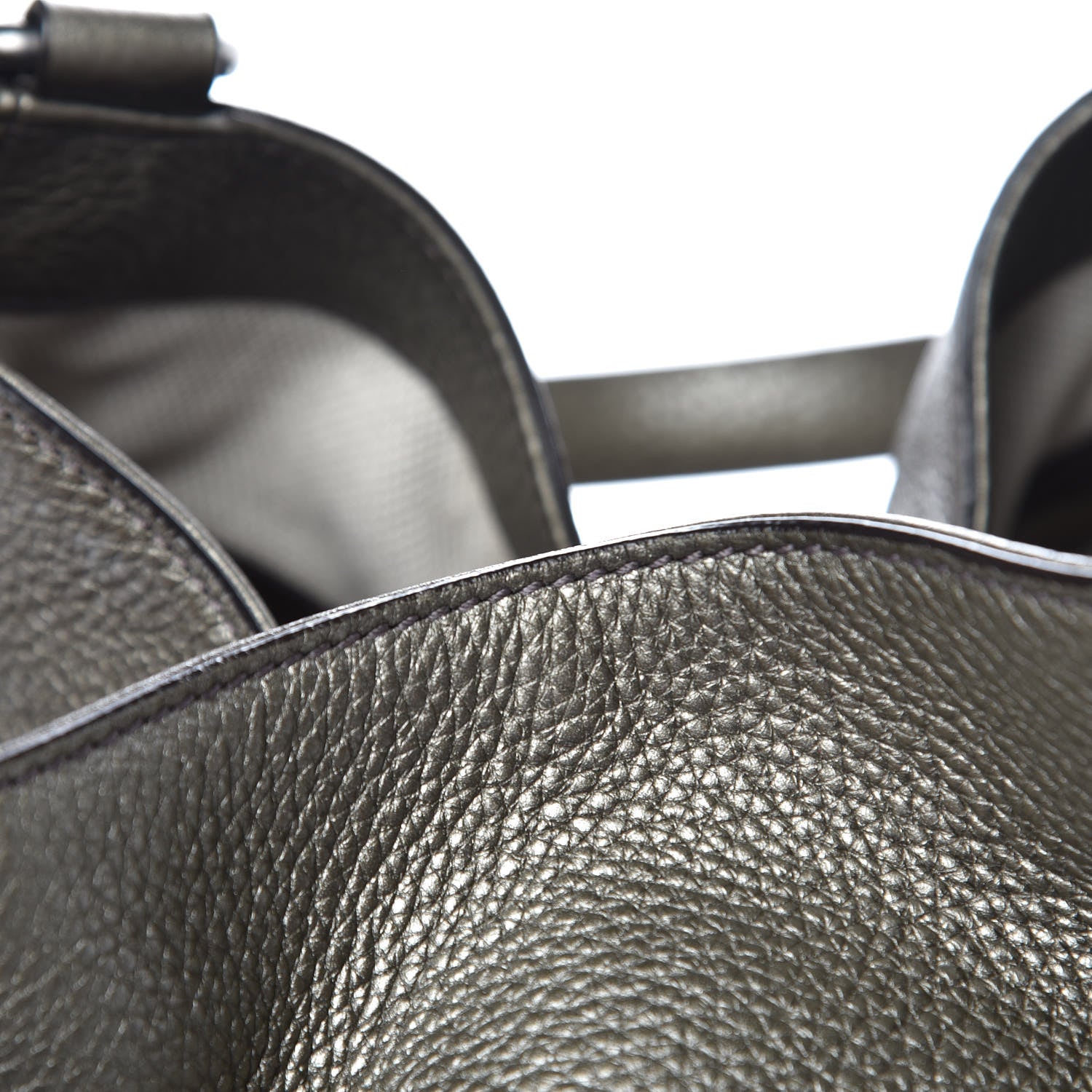 Gucci Metallic Pebbled Calfskin Medium Soho Shoulder Bag Sasso 8 of 15