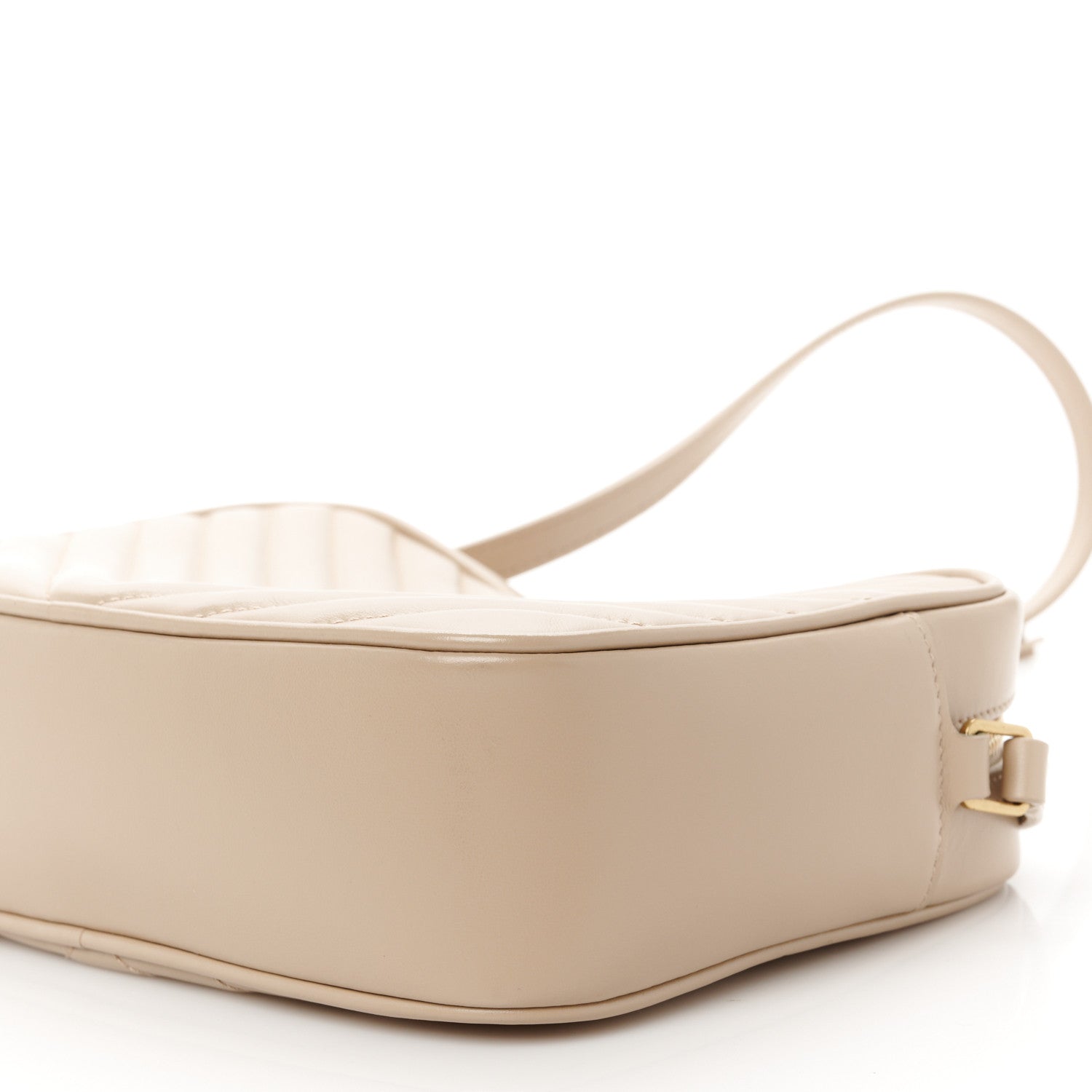 Saint Laurent Calfskin Matelasse Monogram Lou Camera Bag Dark Beige 10 of 11