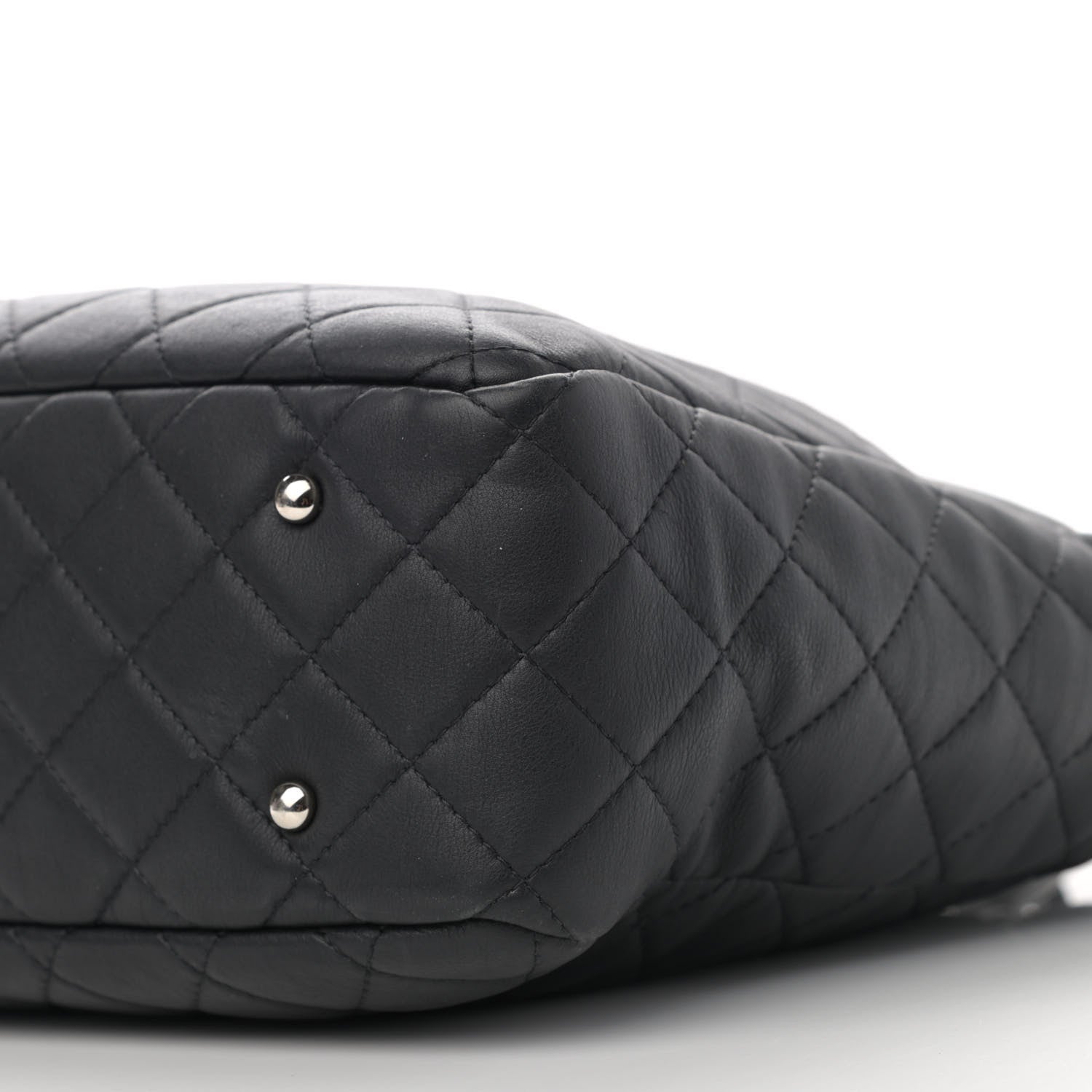 Chanel Calfskin Quilted Ultra Pocket Shopping Tote Black 10 of 13