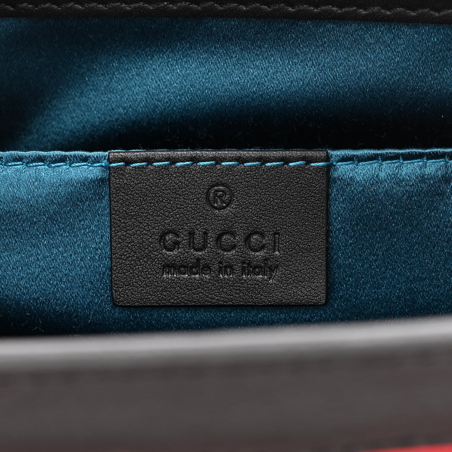 Gucci Suede Patent Web Small Ophidia Chain Shoulder Bag Hibiscus Red Black 6 of 10