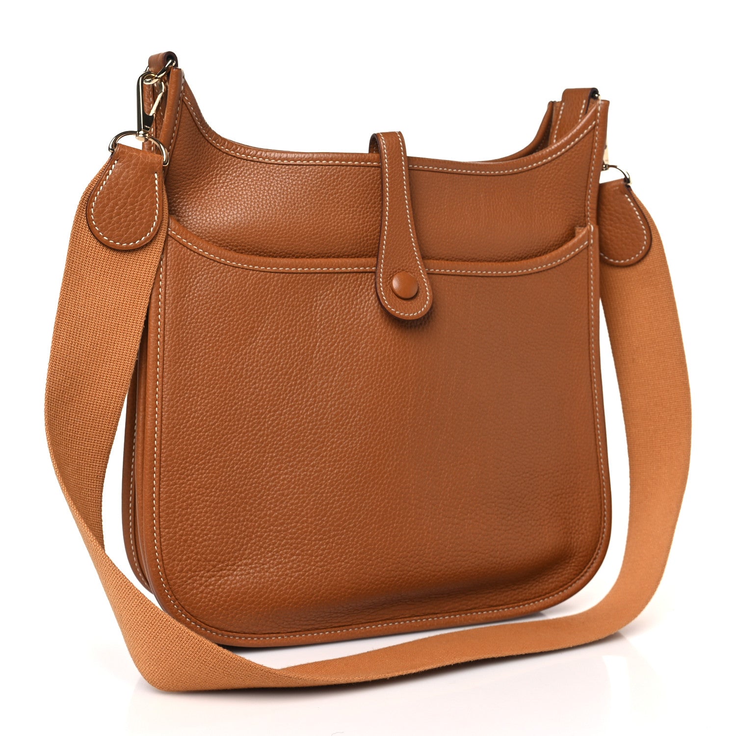 Hermes Taurillon Clemence Evelyne II PM Gold 3 of 10