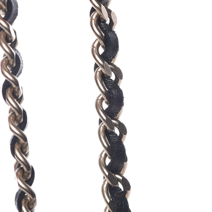 Chanel Lambskin CC Long Chain Necklace Black Gold 8 of 10