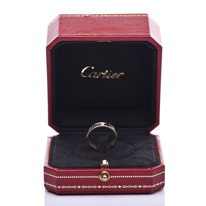 Cartier 18K Yellow Gold Diamond 4mm LOVE Wedding Band Ring 52 6 5 of 5