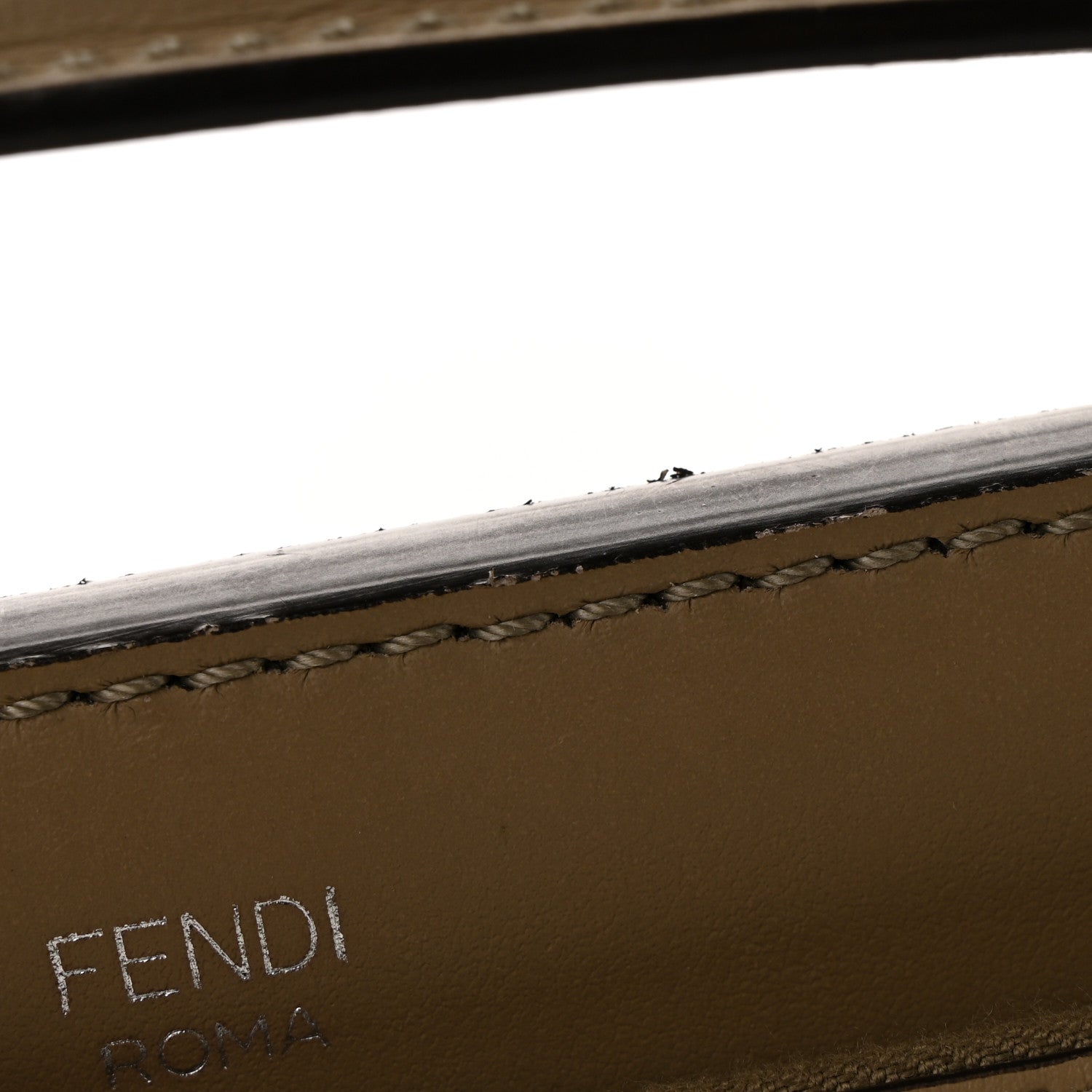 Fendi Vitello Baltico Dolce DotCom Satchel Tortora Papavero 12 of 13