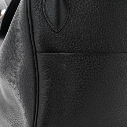 Hermes Taurillon Clemence Lindy 34 Black 11 of 12