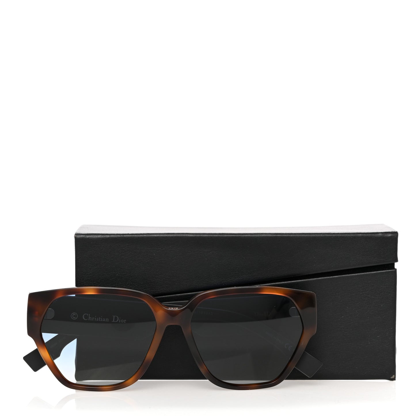 Acetate Square DiorID1 Sunglasses Tortoise