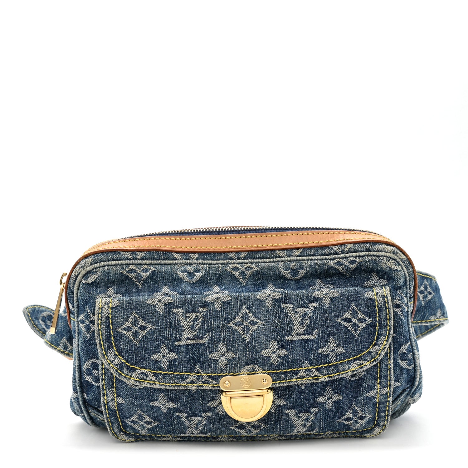 Louis Vuitton Monogram Denim Bum Bag Blue 1 of 9