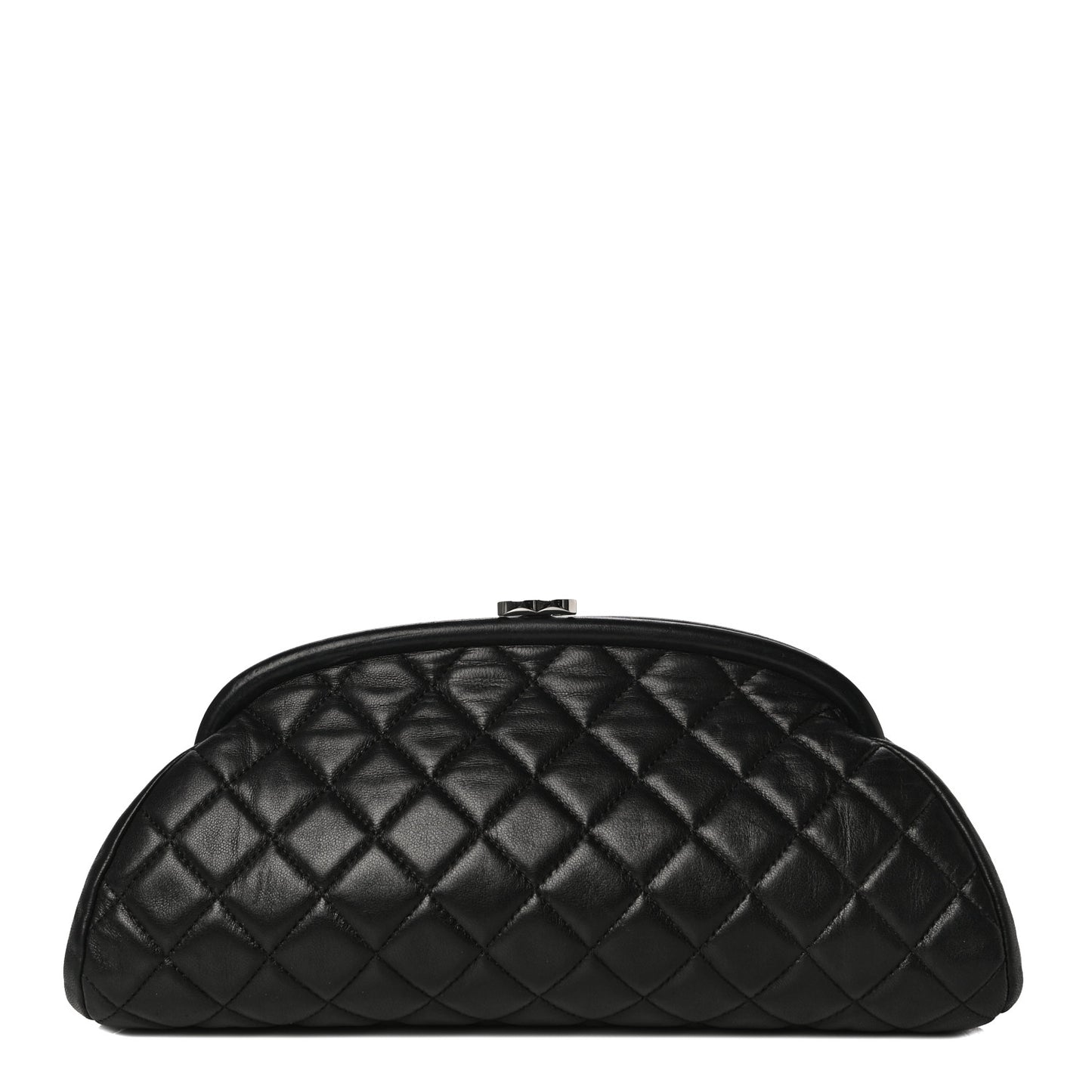 Lambskin Quilted Timeless Clutch Black