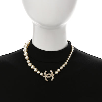 Chanel Pearl CC 100th Anniversary Necklace Light Gold 2 of 7
