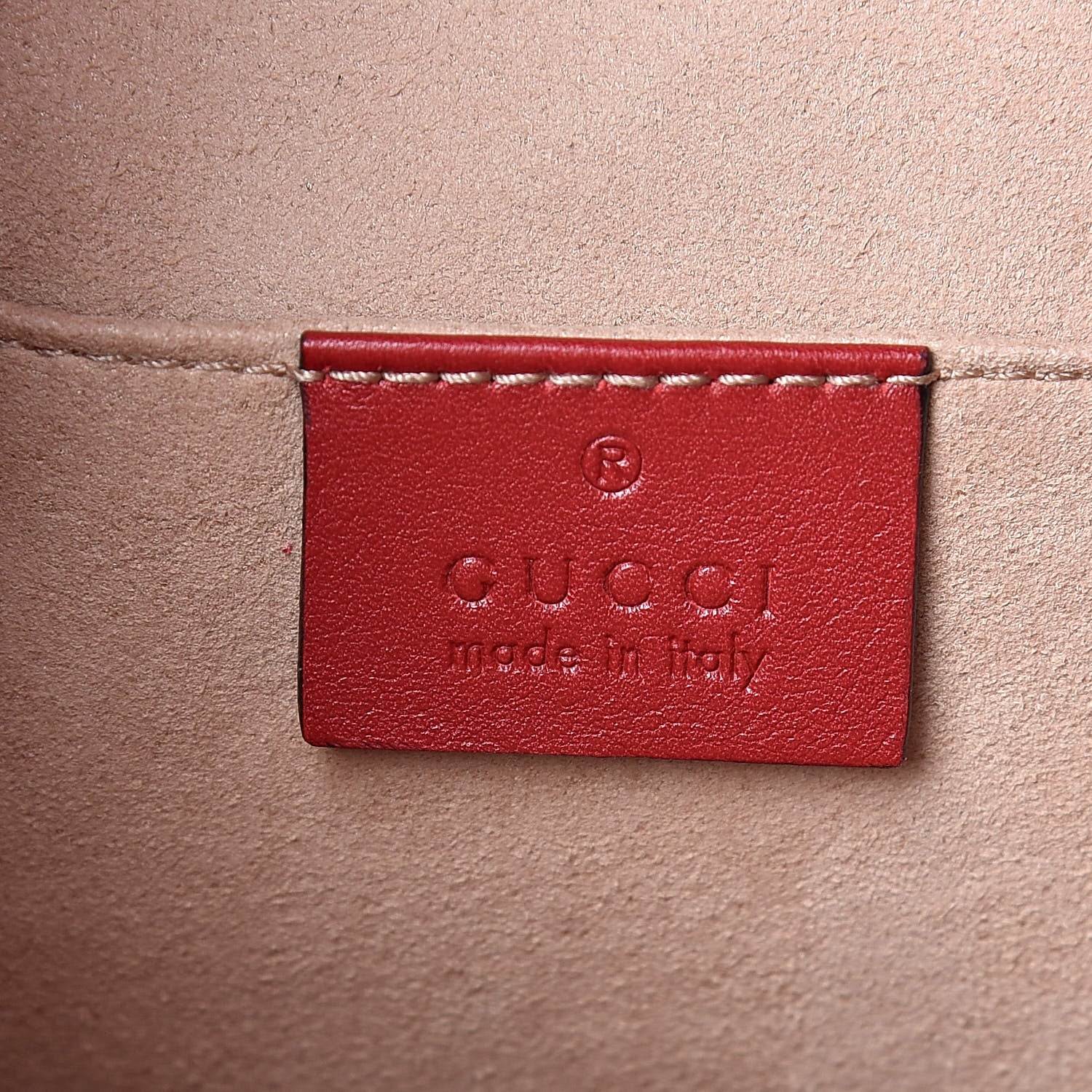 Gucci Calfskin Matelasse GG Marmont Flap Backpack Hibiscus Red 6 of 10