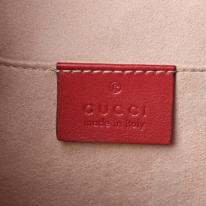 Gucci Calfskin Matelasse GG Marmont Flap Backpack Hibiscus Red 6 of 10