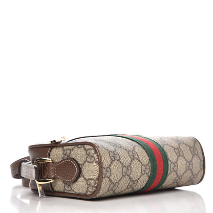 Gucci GG Supreme Monogram Web Mini Ophidia Shoulder Bag Brown 4 of 9