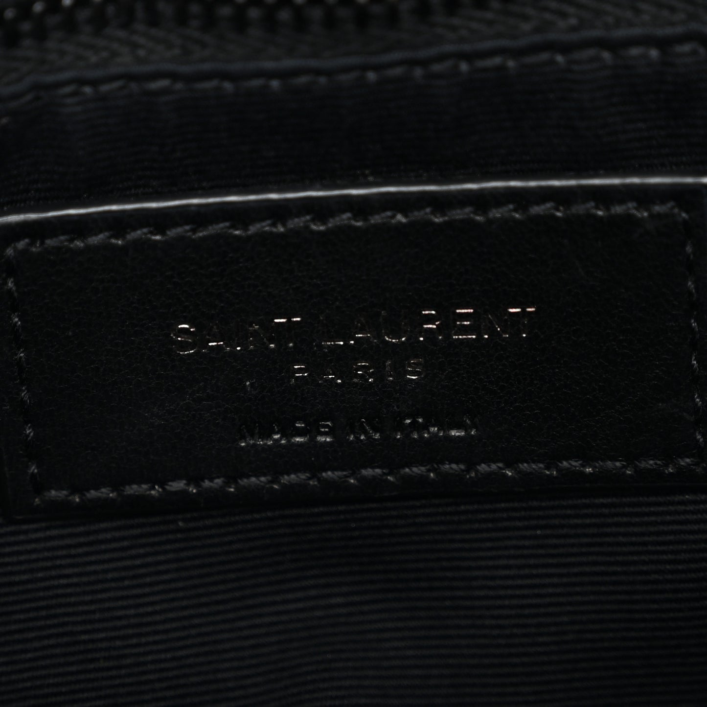 Calfskin Y Quilted Monogram Monochrome Toy Loulou Crossbody Bag Black