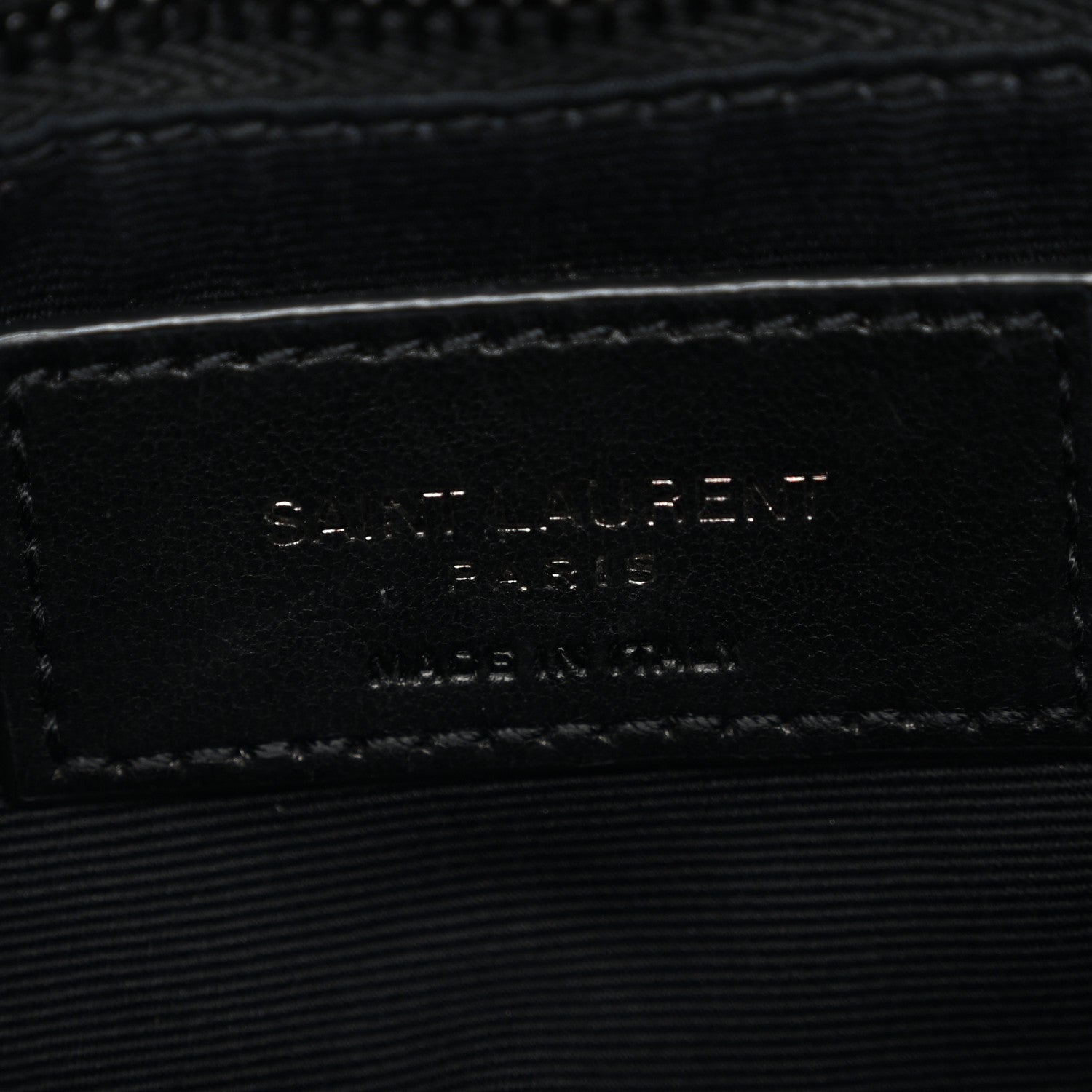 Saint Laurent Calfskin Y Quilted Monogram Monochrome Toy Loulou Crossbody Bag Black 6 of 10
