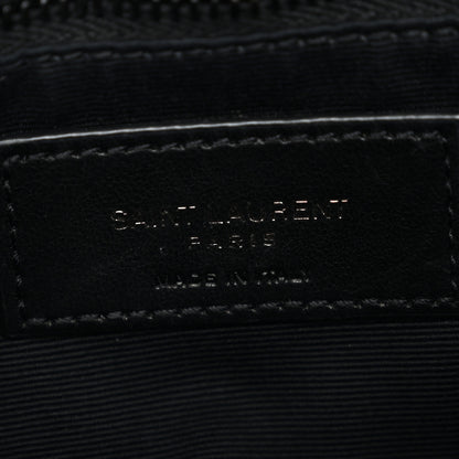 Saint Laurent Calfskin Y Quilted Monogram Monochrome Toy Loulou Crossbody Bag Black 6 of 10