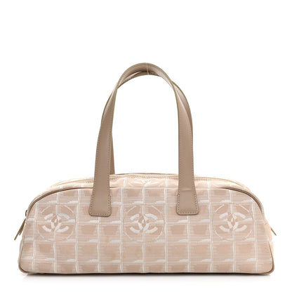 Chanel Nylon Travel Bowler Beige 1 of 10