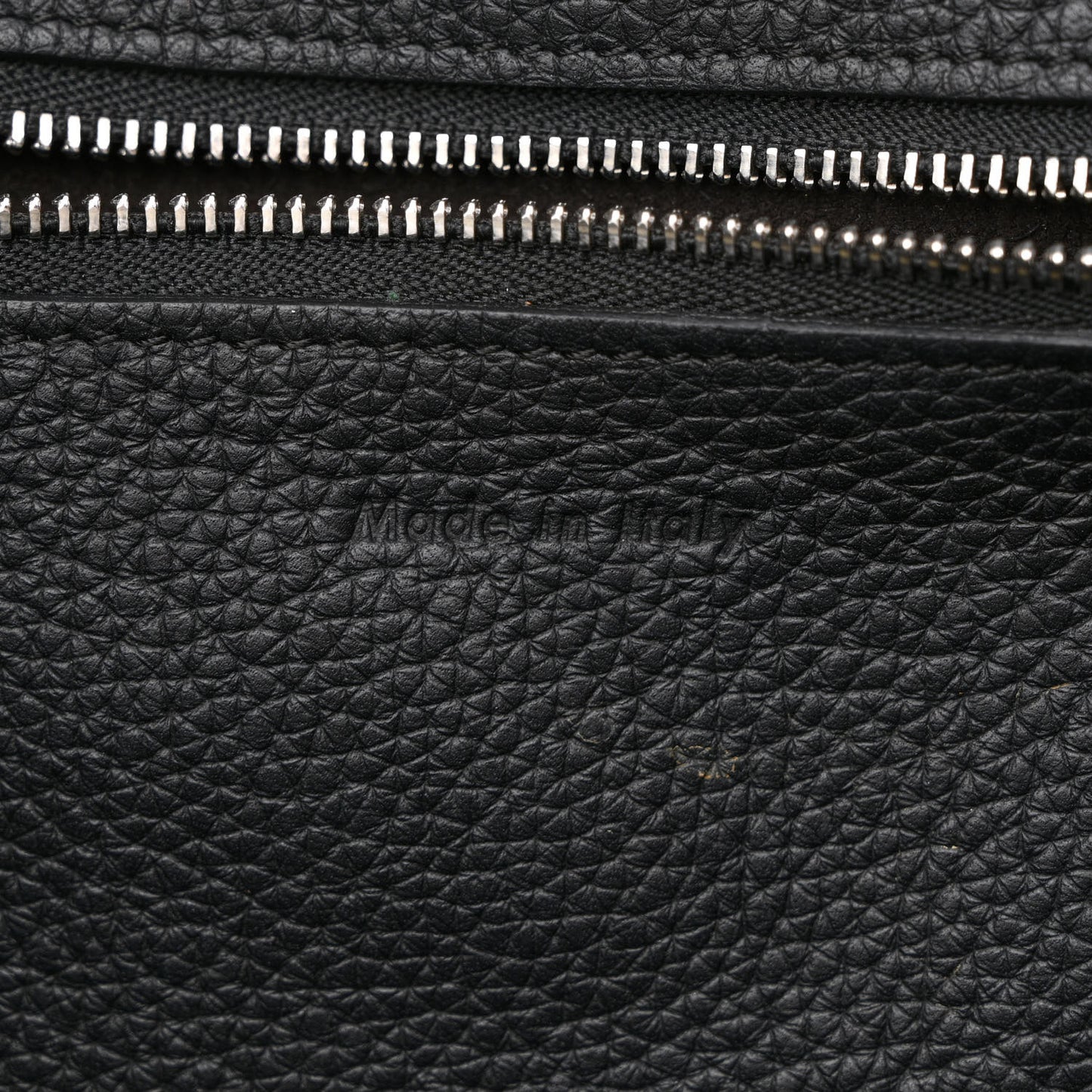 Supple Grained Calfskin Small Big Bag Black