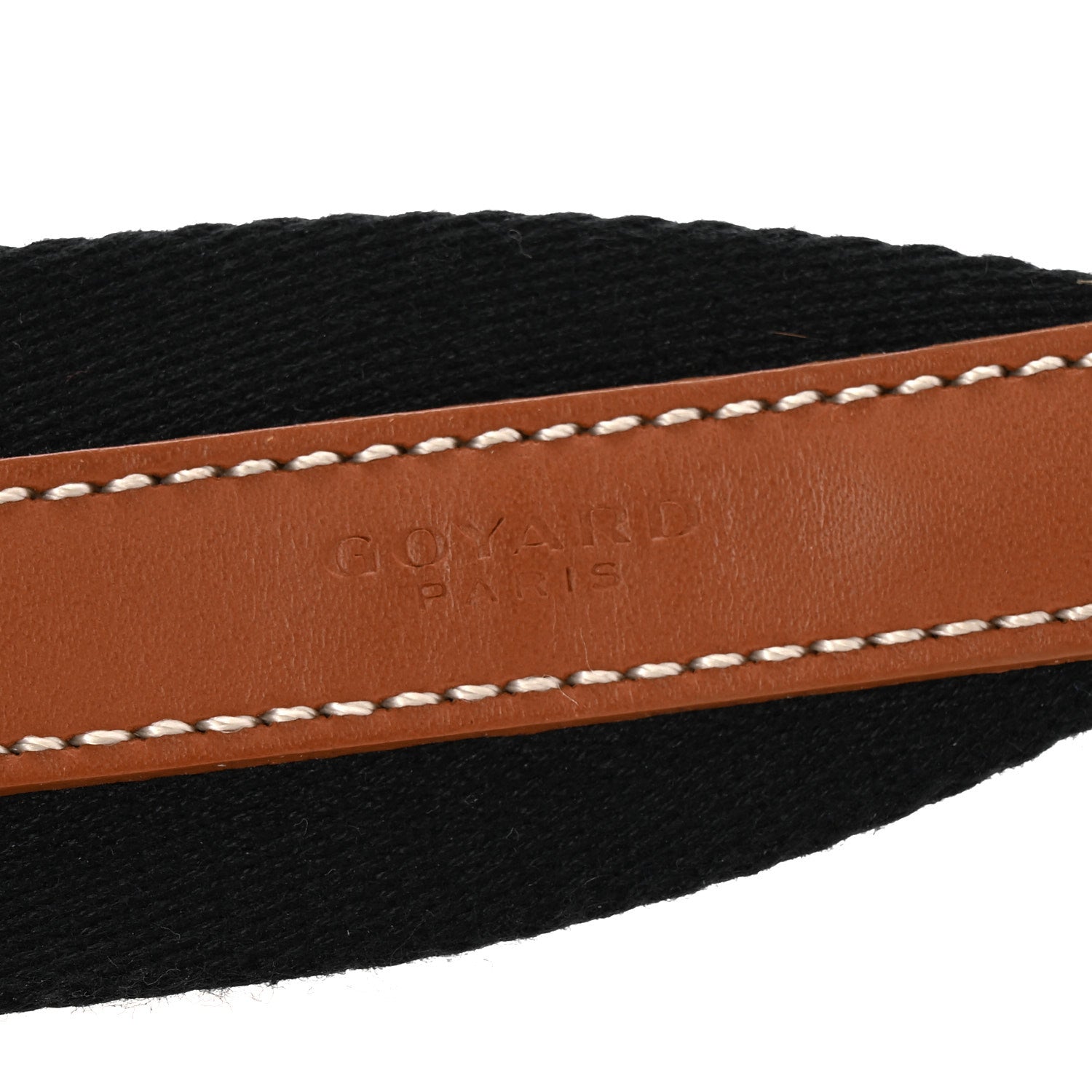 Goyard Canvas Calfskin Adjustable Shoulder Strap Black 3 of 8