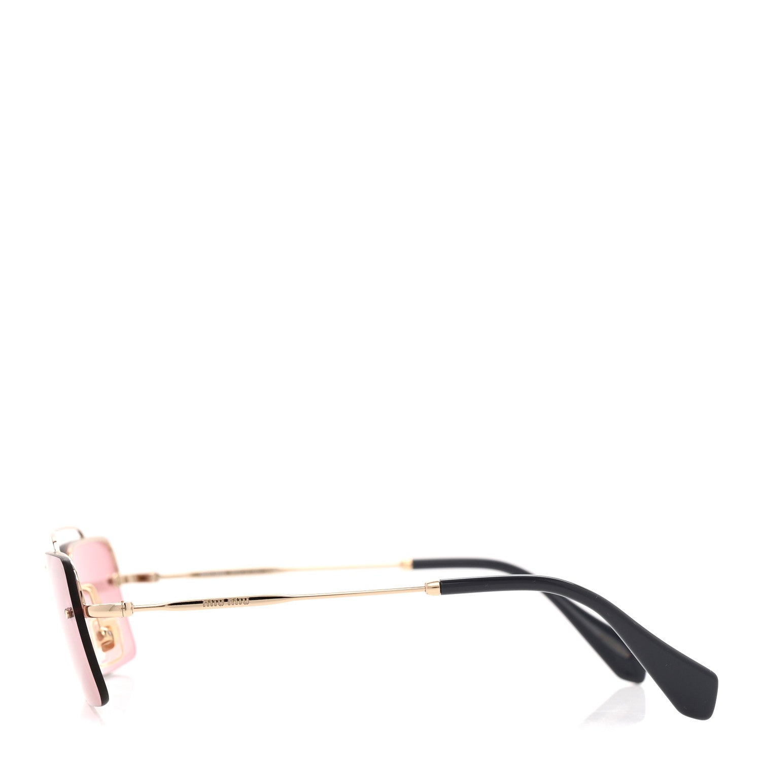 Miu Miu Metal Rectangle Sunglasses SMU 59T Pink 3 of 9