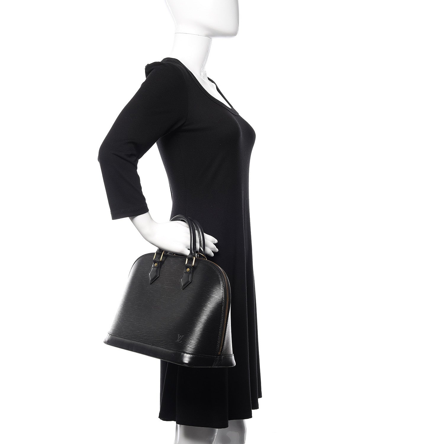 Louis Vuitton Epi Alma PM Black 2 of 15