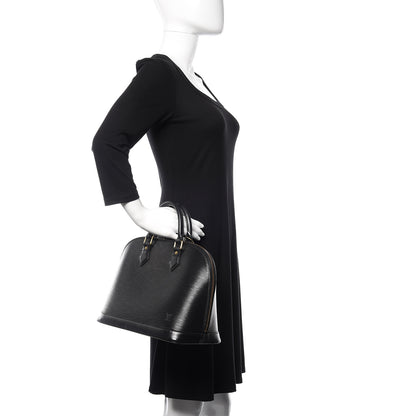 Louis Vuitton Epi Alma PM Black 2 of 15