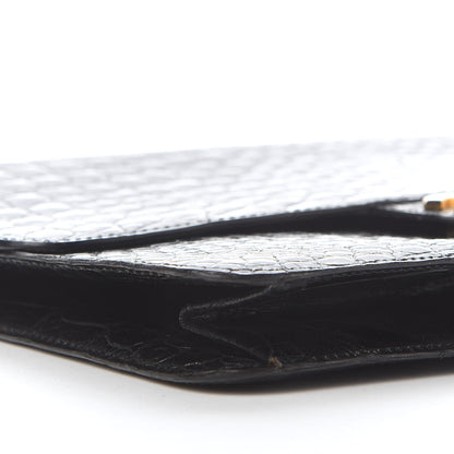 Chanel Shiny Crocodile Small Single Flap Black 7 of 8