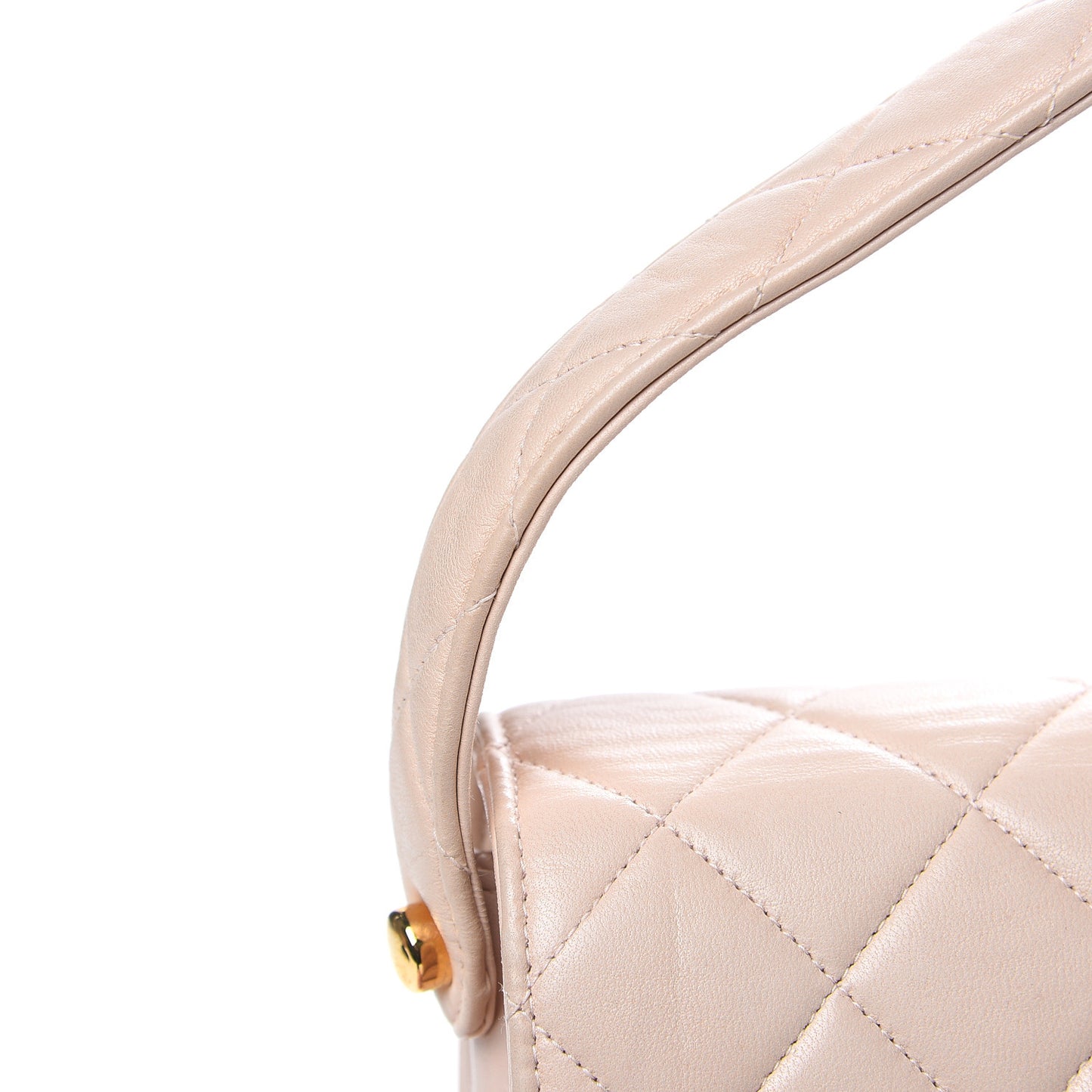 Lambskin Quilted Medium Double Sided Flap Light Pink