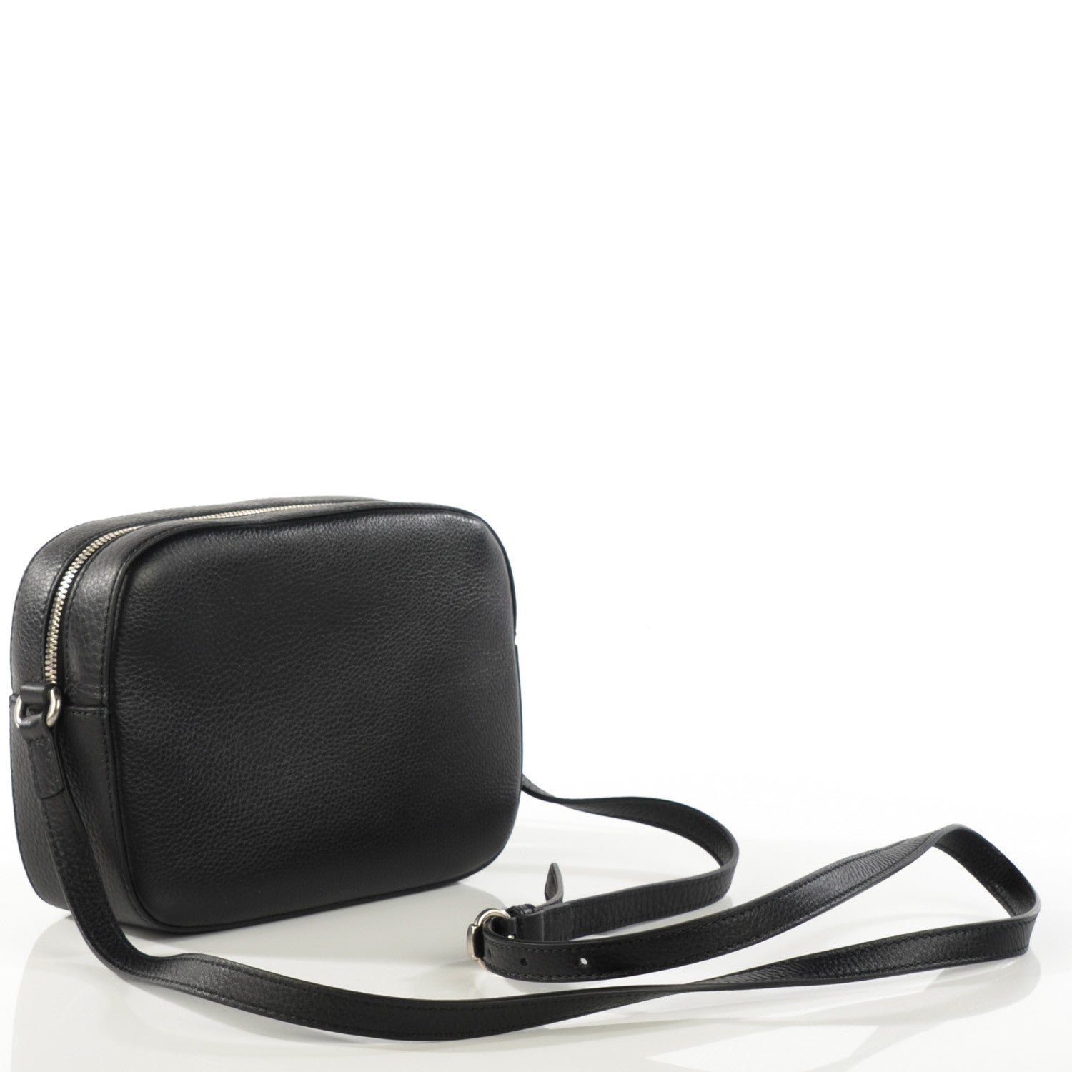 Gucci Pebbled Calfskin Studded Small Soho Disco Bag Black 3 of 7