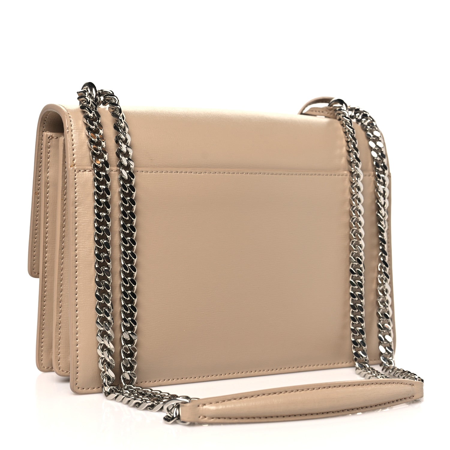 Saint Laurent Calfskin Medium Monogram Sunset Dark Beige 3 of 14