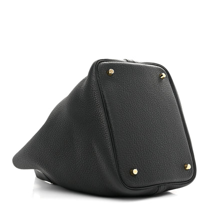 Hermes Taurillon Clemence Picotin Lock 22 MM Black 4 of 11