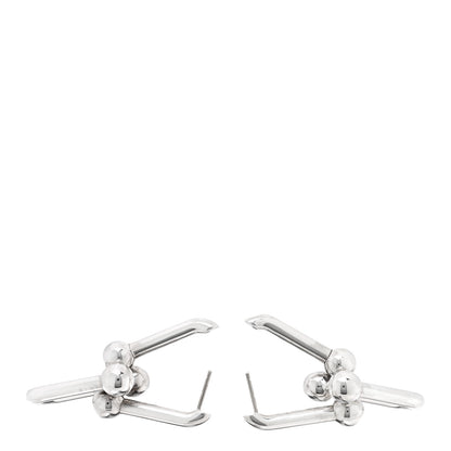 Tiffany Sterling Silver Large HardWear Link Earrings 3 of 5