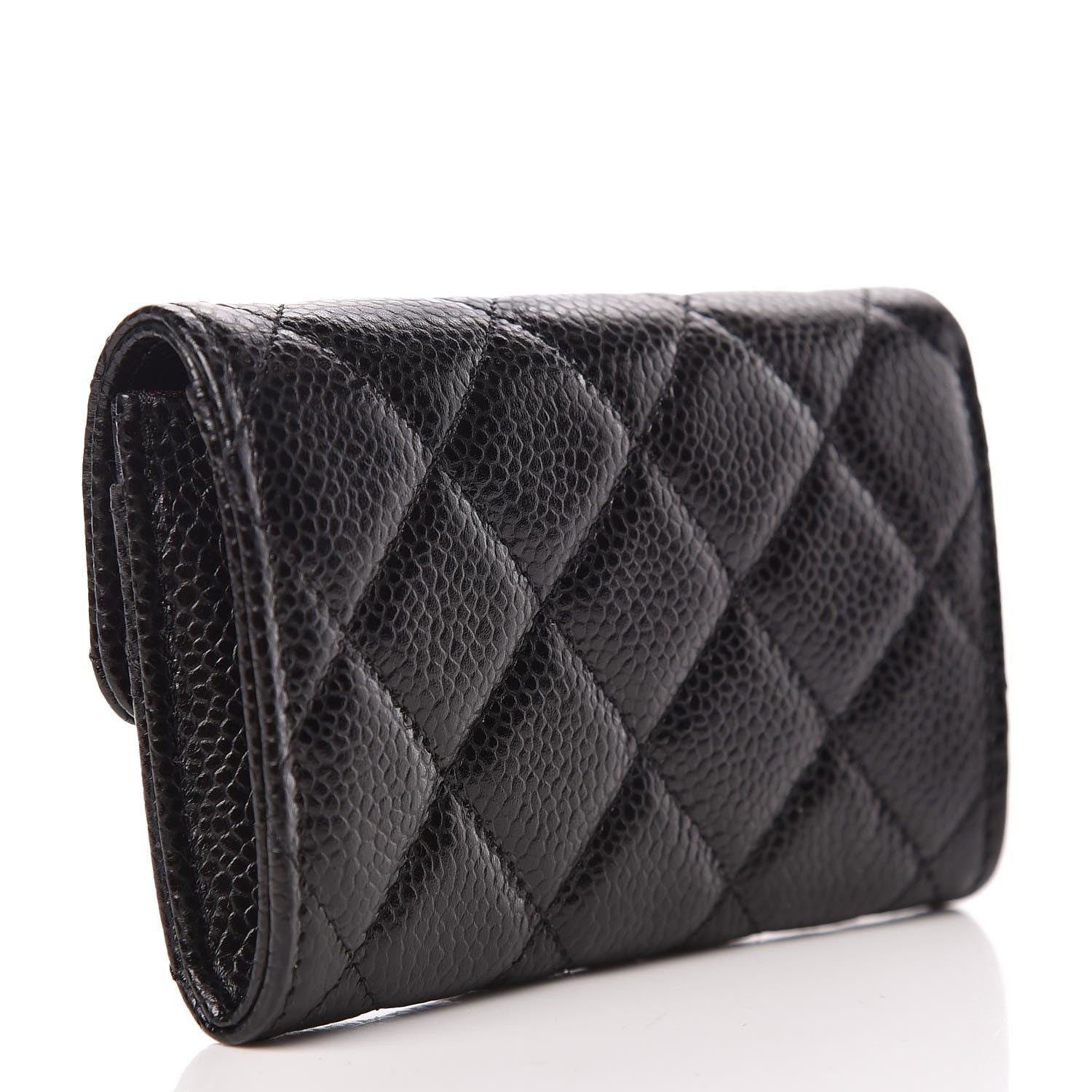 Chanel Caviar Quilted Flap Card Holder Black 3 of 9