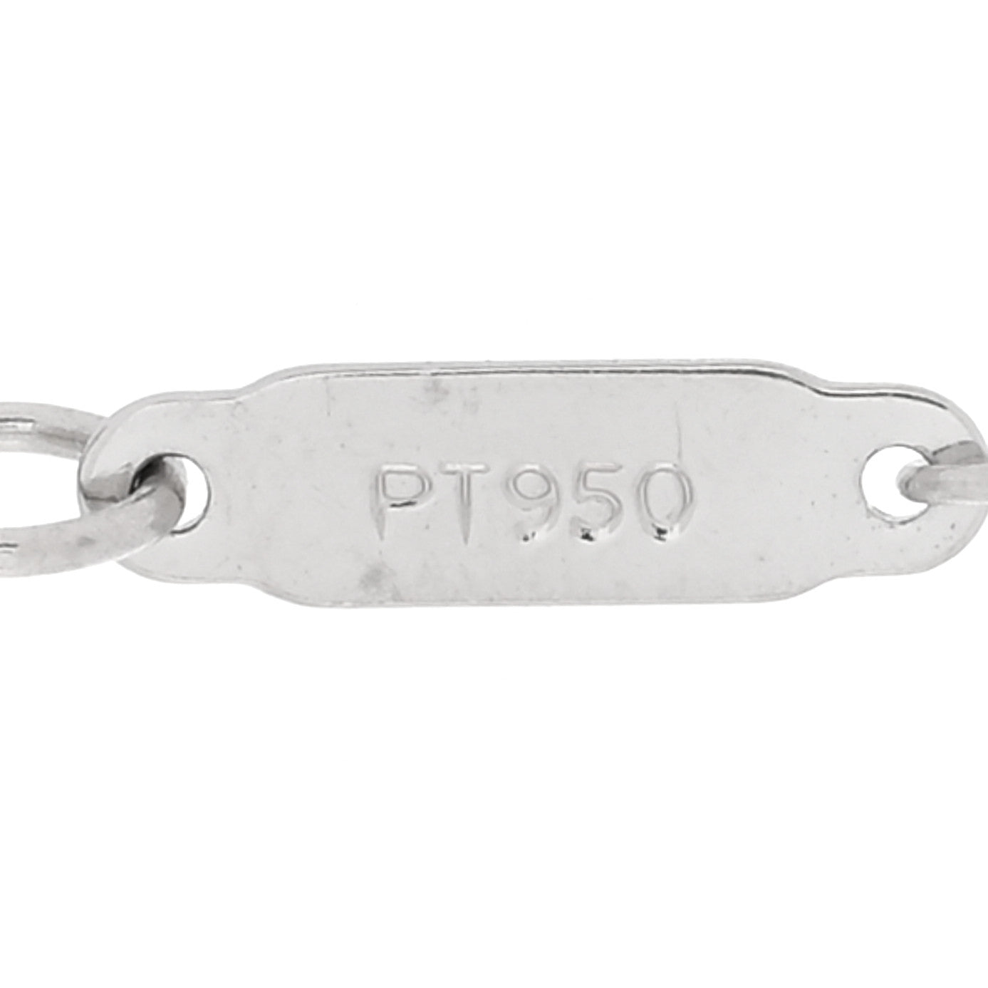 Platinum Diamond Letter D Pendant Necklace