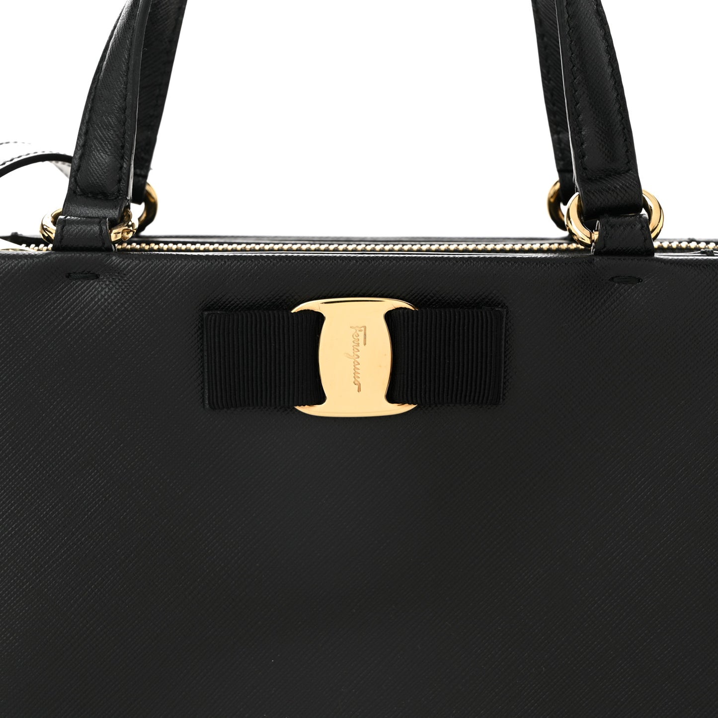 Printed Calfskin Tracy Vara Tote Black