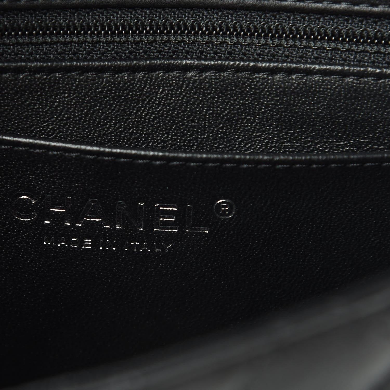 Chanel Crumpled Calfskin Quilted Mini Square Flap So Black 6 of 11