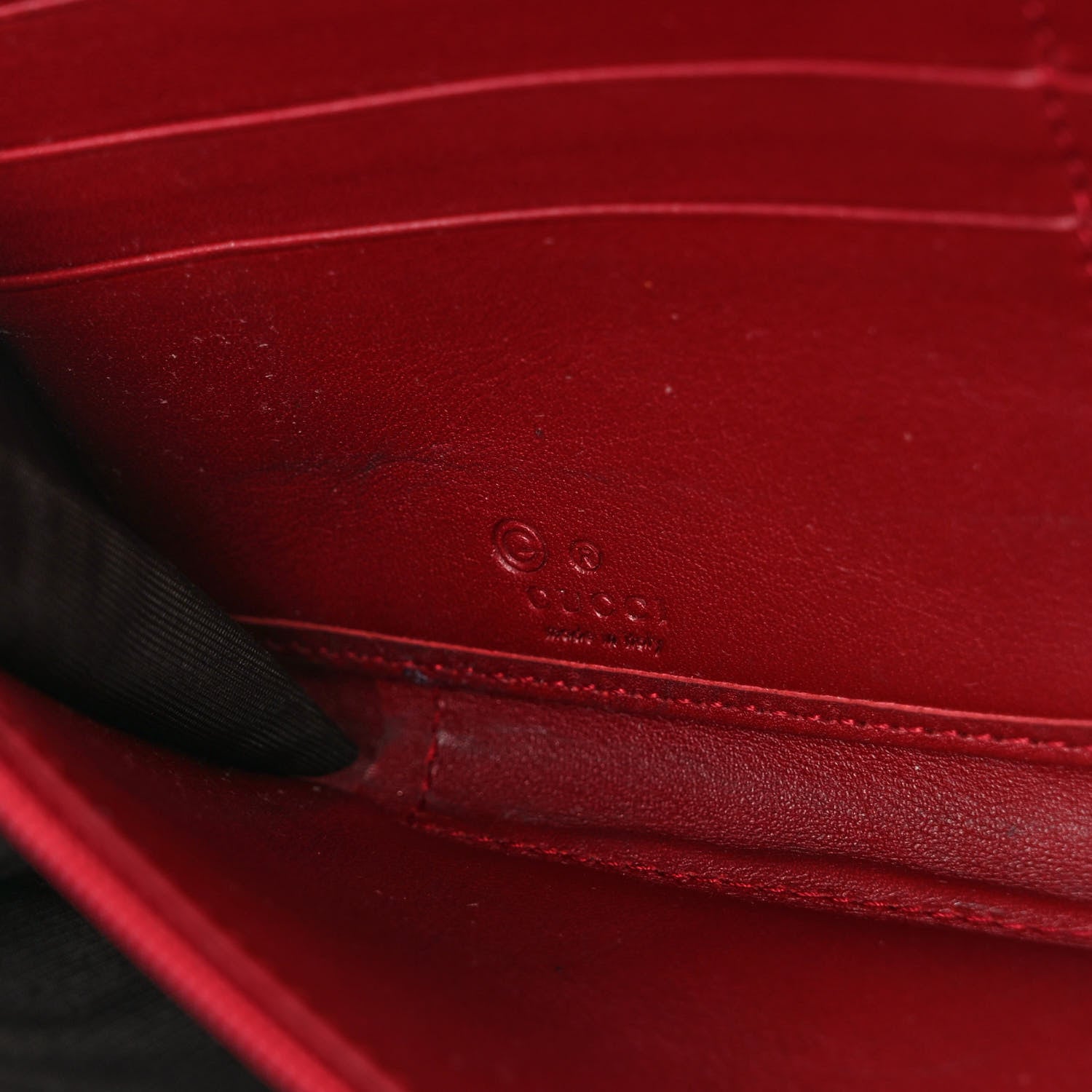 Gucci Microguccissima Zip Around Wallet Red 6 of 7