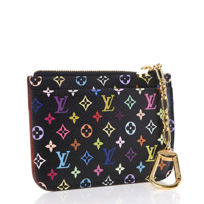 Louis Vuitton Monogram Multicolor Key Pouch Black Grenade 3 of 6