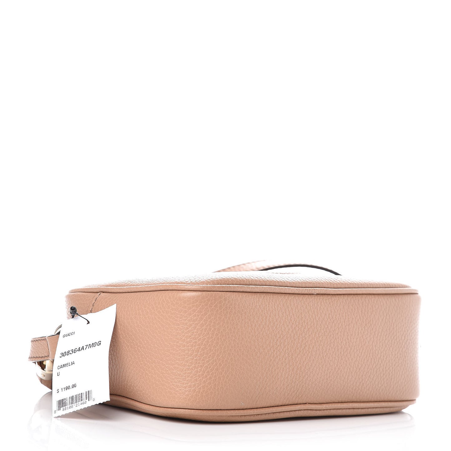 Pebbled Calfskin Small Soho Disco Bag Camelia