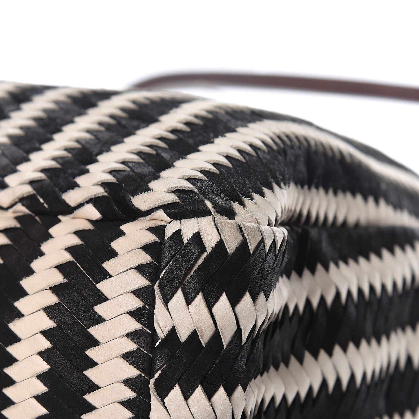 Nappa Intreccio Sacca Tote Cera Black