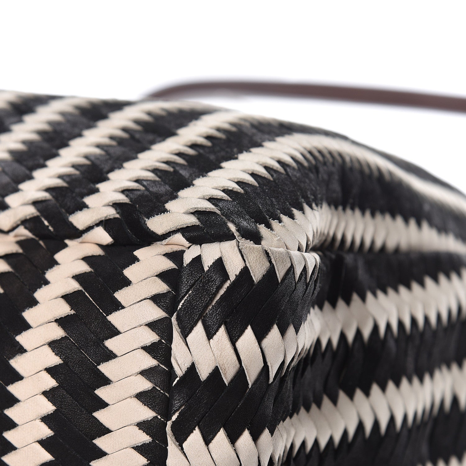 Miu Miu Nappa Intreccio Sacca Tote Cera Black 19 of 23