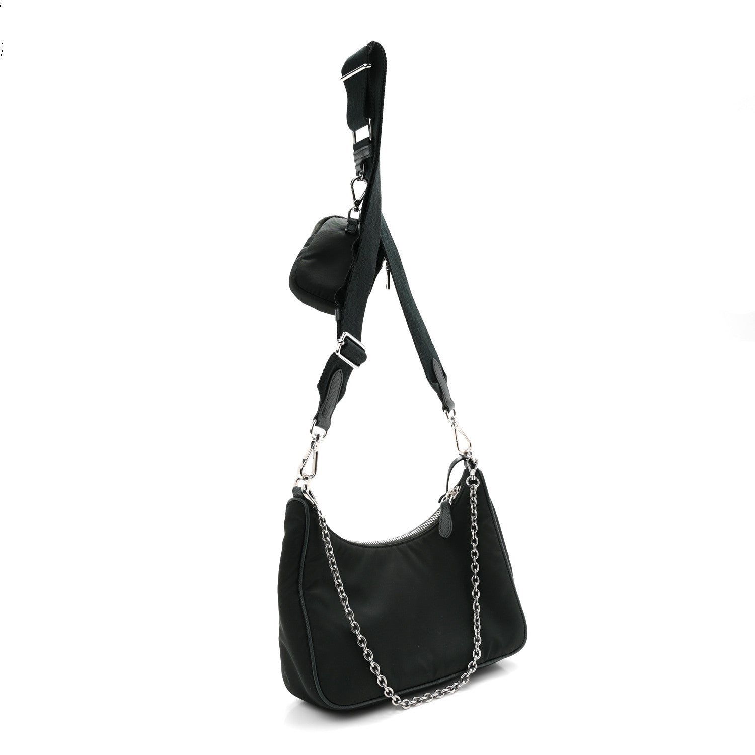 Prada Nylon Re-Edition 2005 Shoulder Bag Smeraldo 3 of 11
