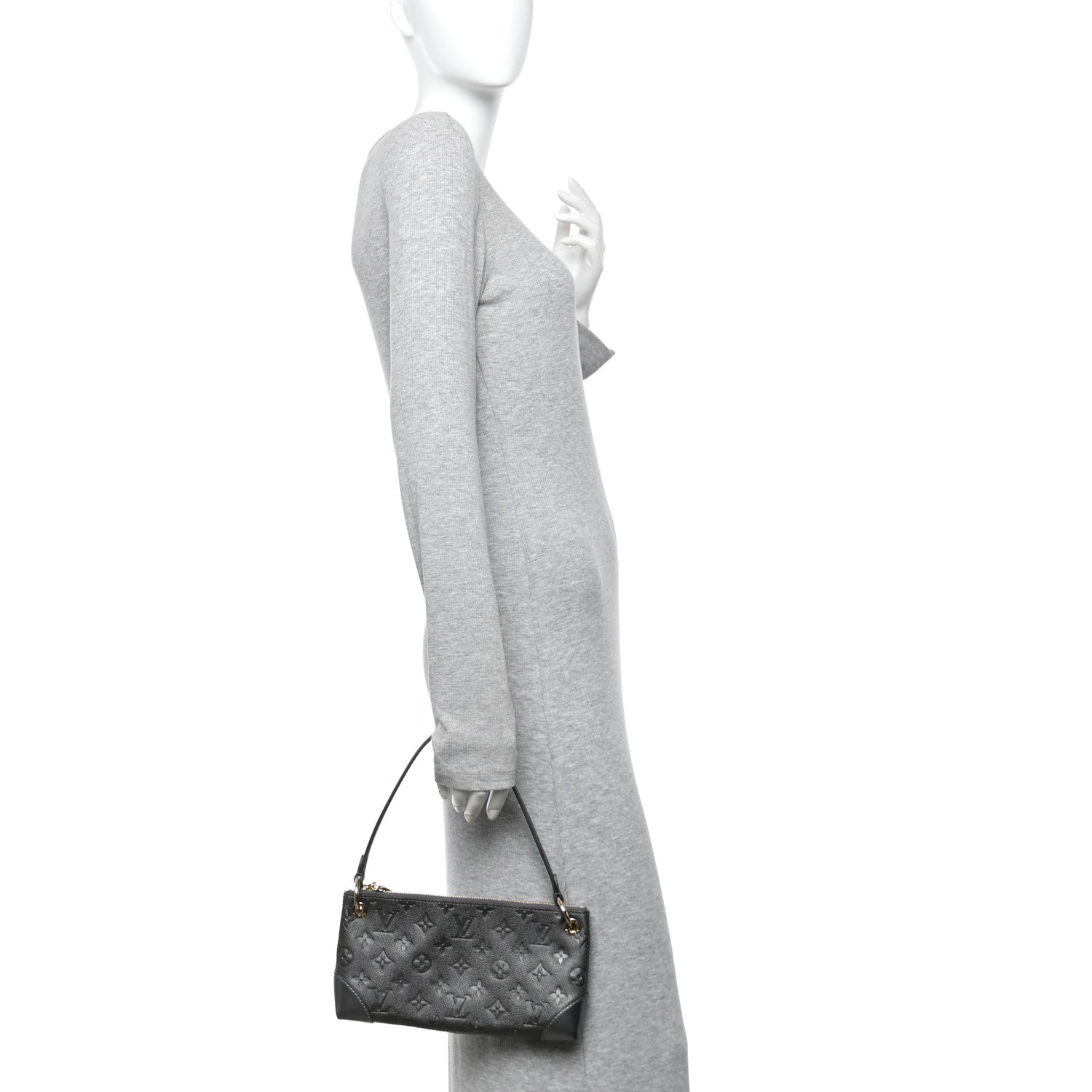 Louis Vuitton Shimmery Empreinte Pochette Sevres Gun Metal 2 of 12
