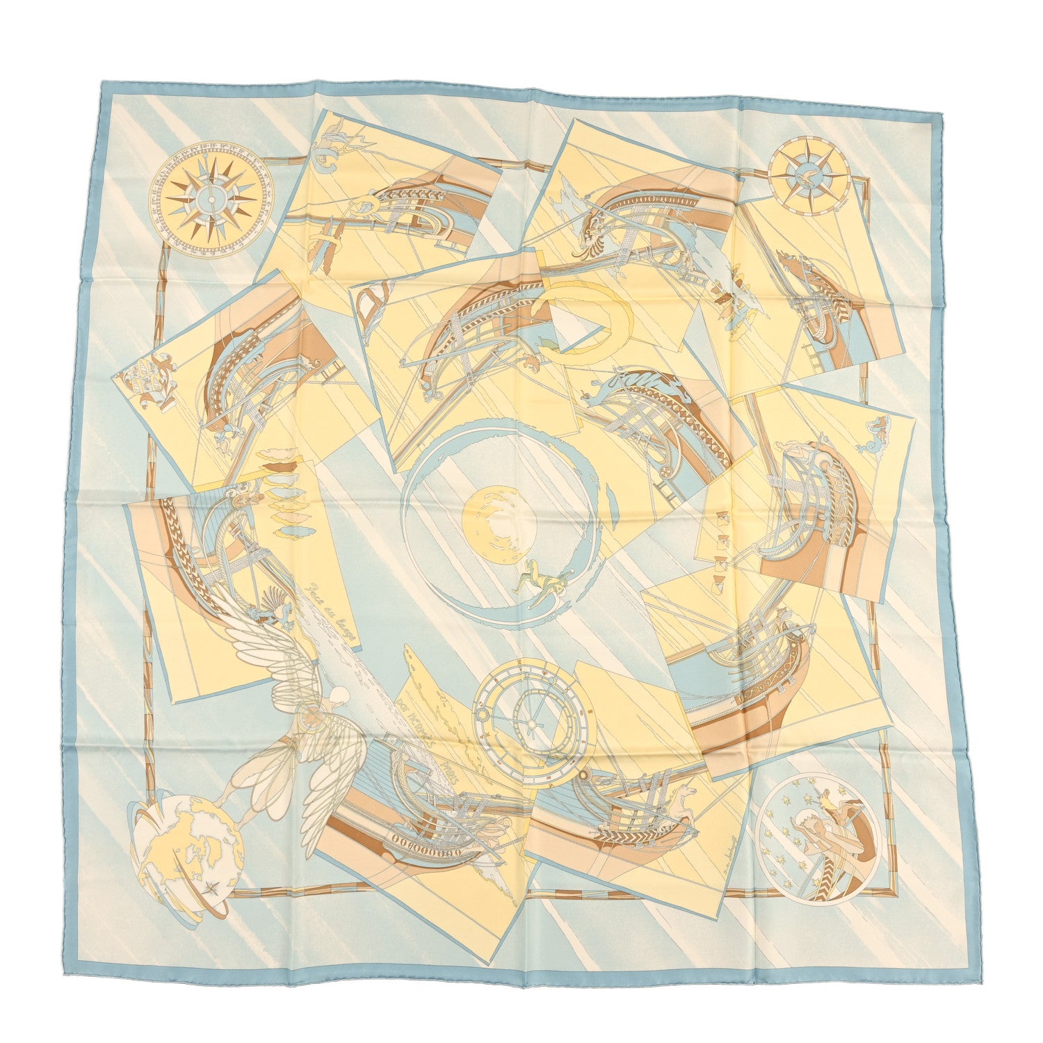 Hermes Silk Face Au Large Scarf 90 1 of 3