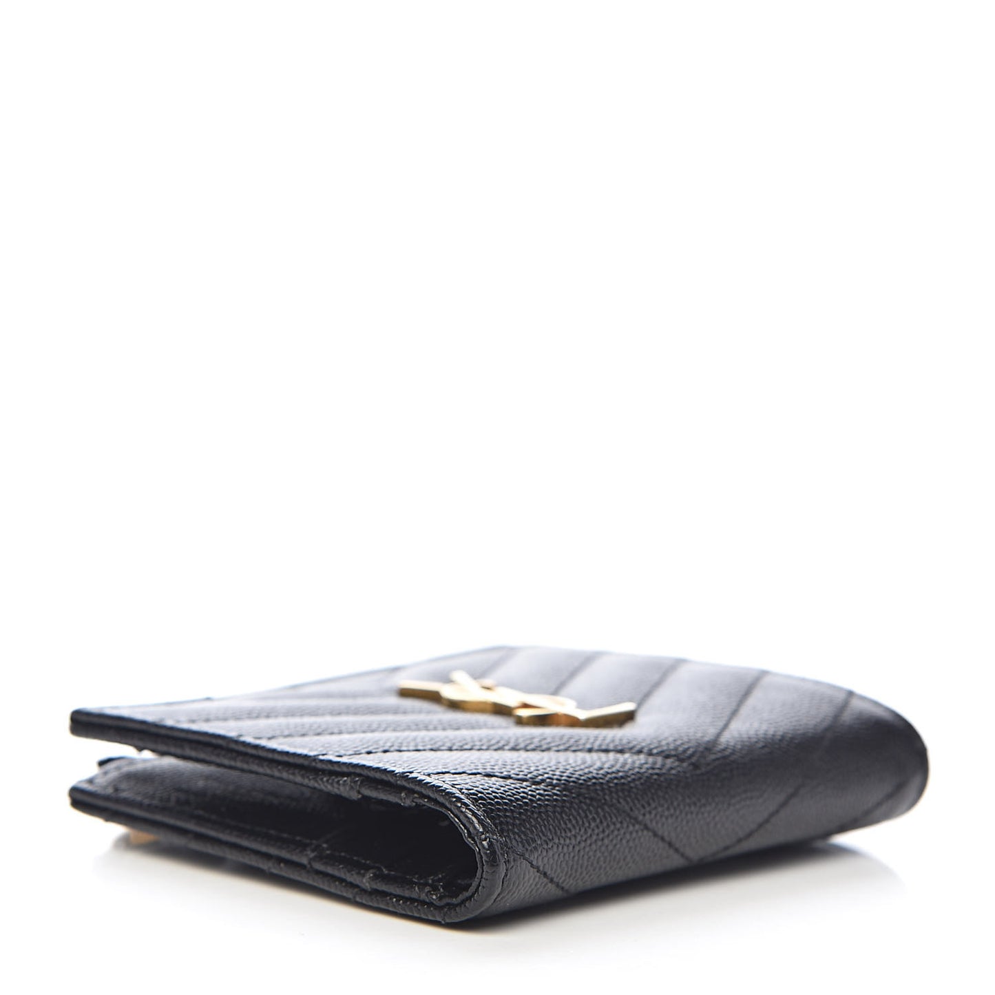 Grain De Poudre Matelasse Chevron Monogram Zipped Card Case Black