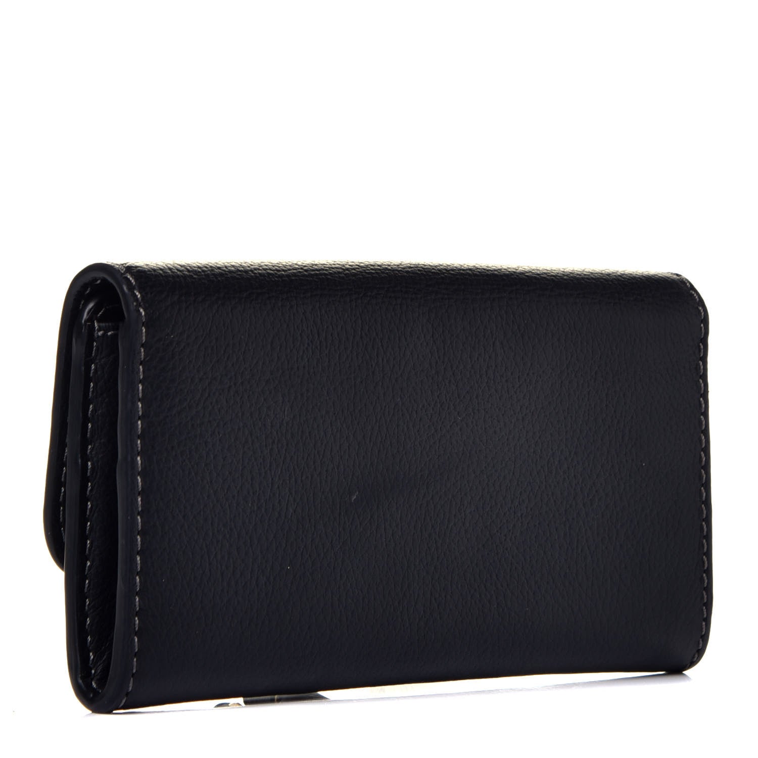 Chloe Calfskin Marcie Continental Flap Wallet Black 3 of 7