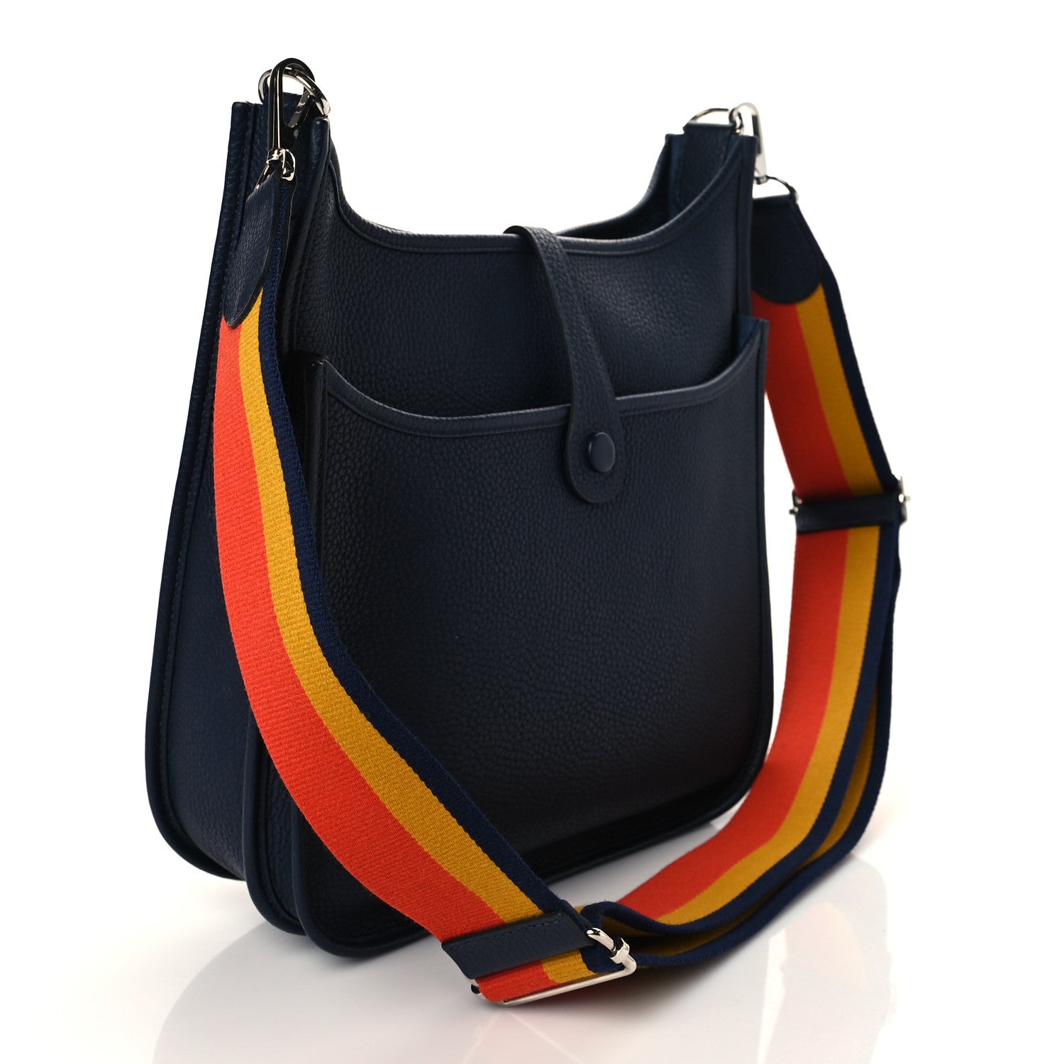 Hermes Taurillon Clemence Amazone Evelyne III PM Bleu Nuit 2 of 9