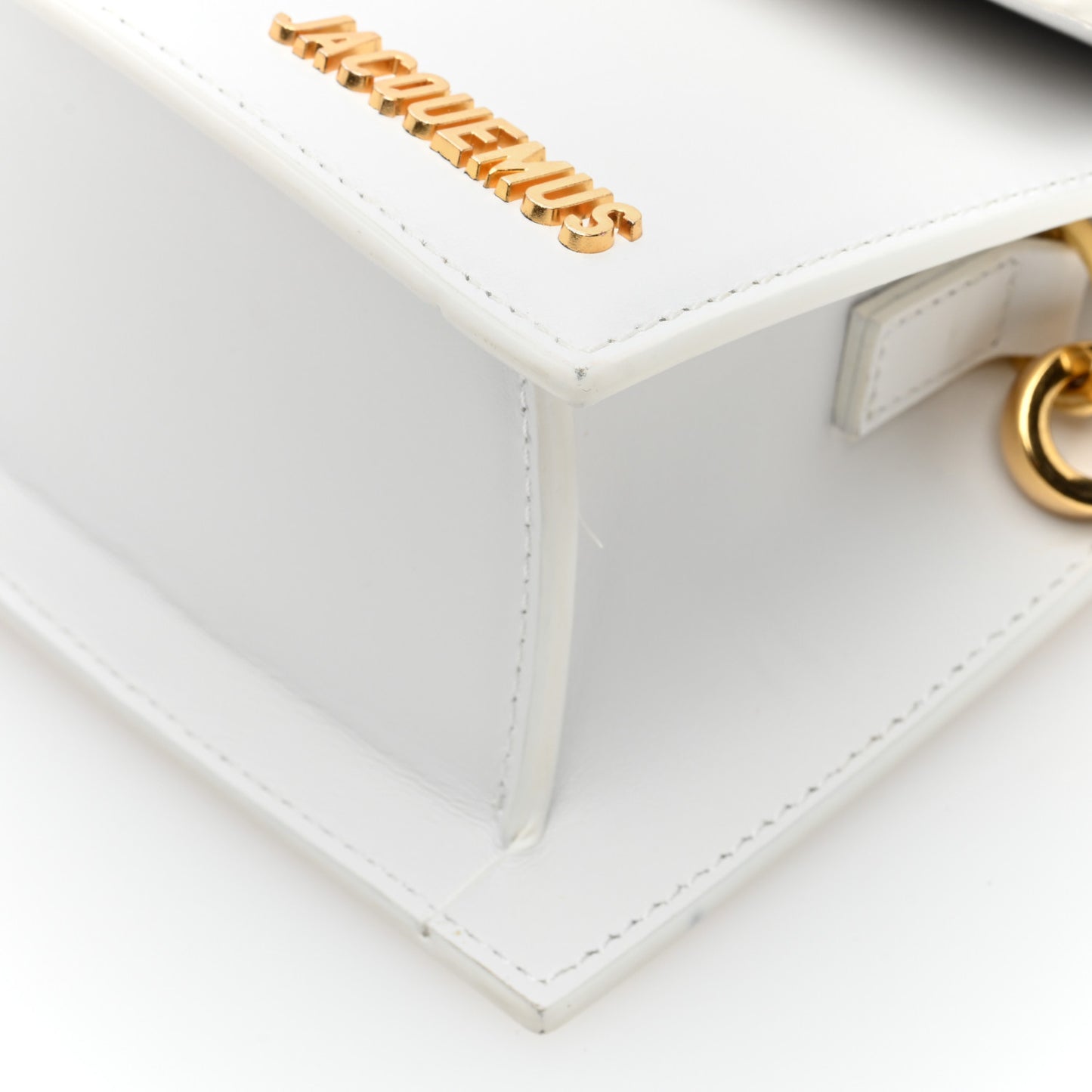 Smooth Calfskin Le Chiquito Moyen White